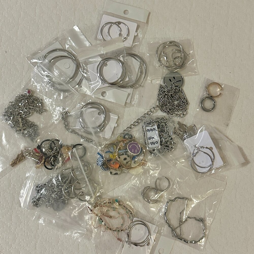Y2K Earring & Jewelry Bundle | Multiple Pairs | Hoops, Charms, Minimal, Indie